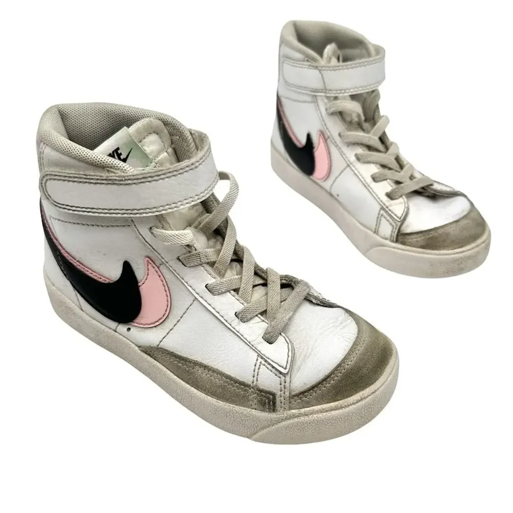 Nike Blazer Mid 77 SE Double Swoosh White Arctic Punch Toddler - size